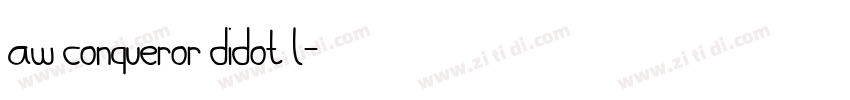 AW Conqueror Didot L字体转换